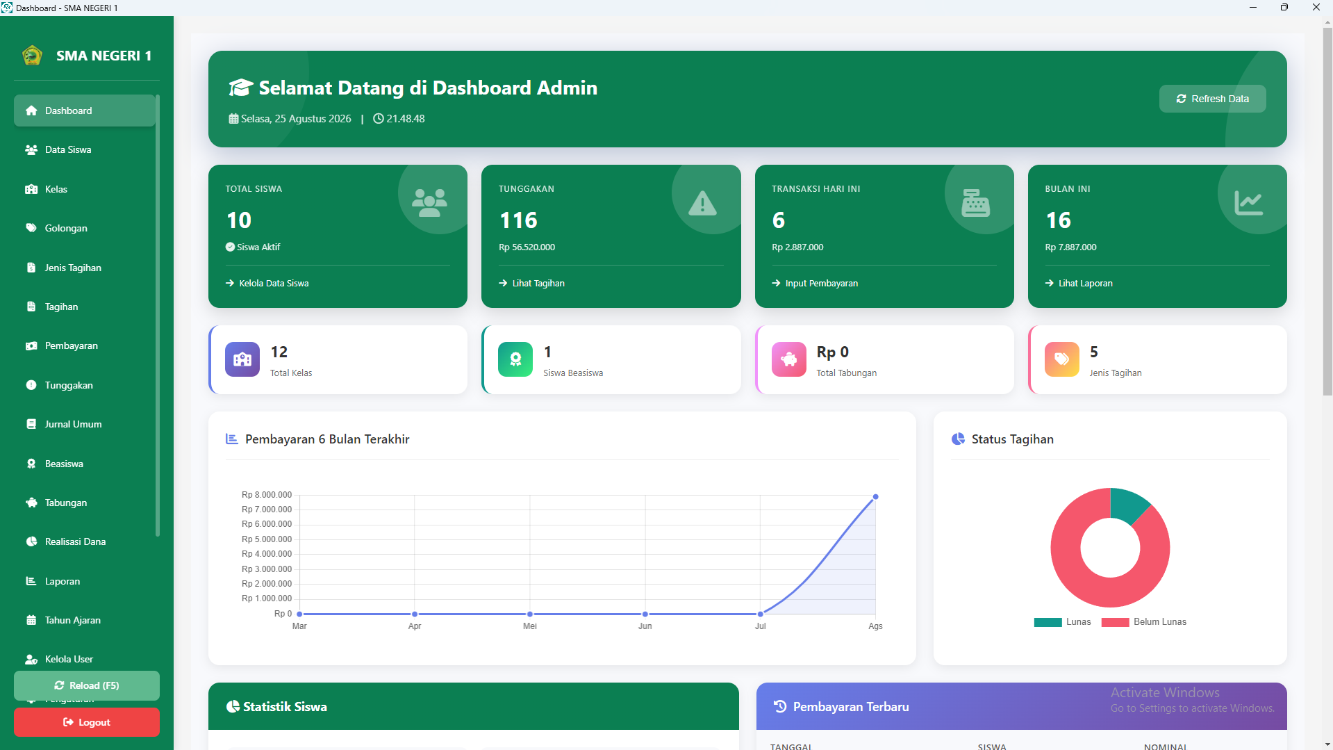 Scholaris Dashboard